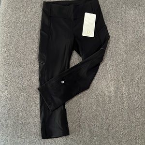Lululemon Black Speed Up Crop Leggings - Size 6 - New With Tags